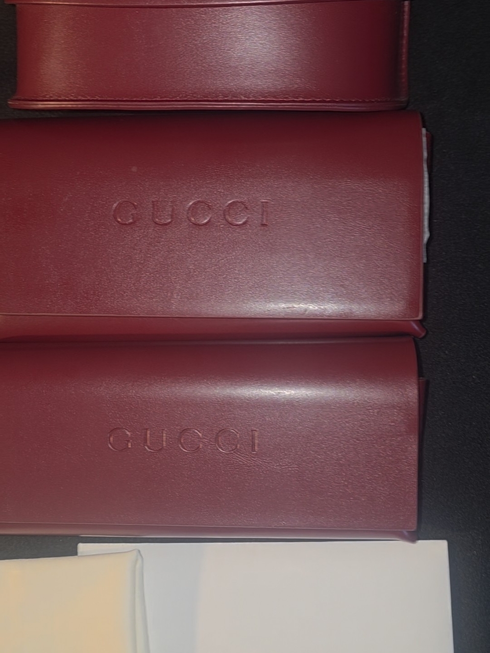 Authentic Gucci Sunglasses 3 NEW Cases – Complete Sets